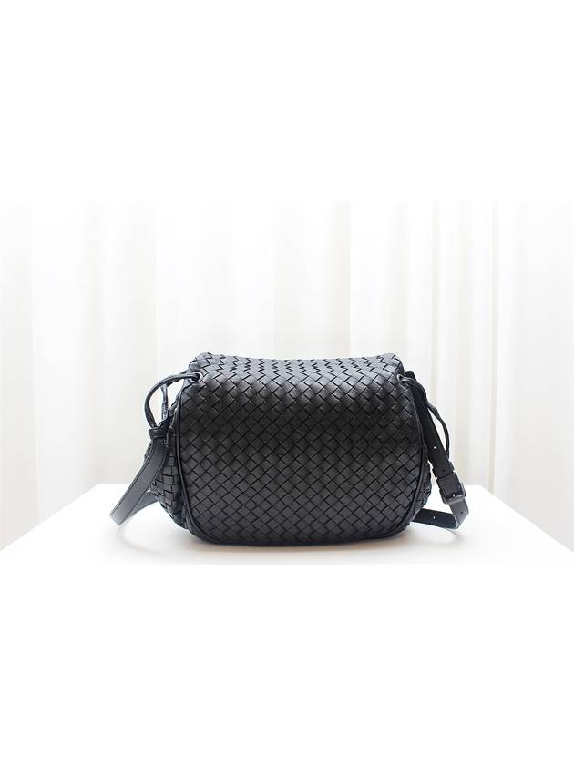 Intrecciato Nappa Flap Cross Bag Black 522886 - BOTTEGA VENETA - BALAAN 4