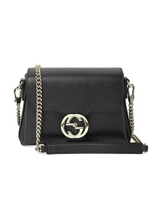 GG Interlocking Chain Mini Shoulder Bag Black - GUCCI - BALAAN 2