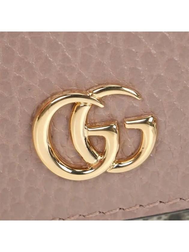 GG Marmont Medium Leather Card Wallet Brown - GUCCI - BALAAN 10