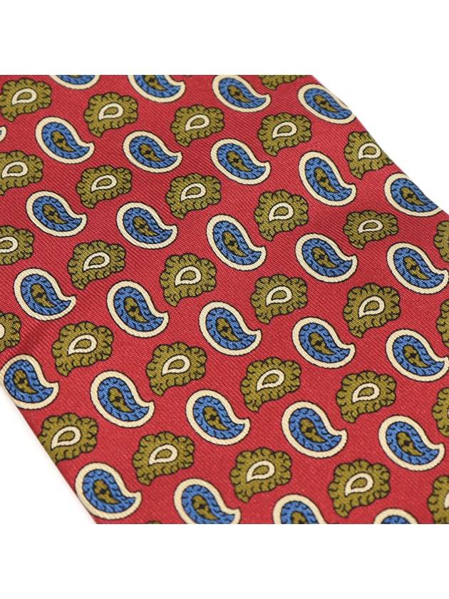 Stefanodashi 100 silk red multi pattern tie - ETC - BALAAN 5