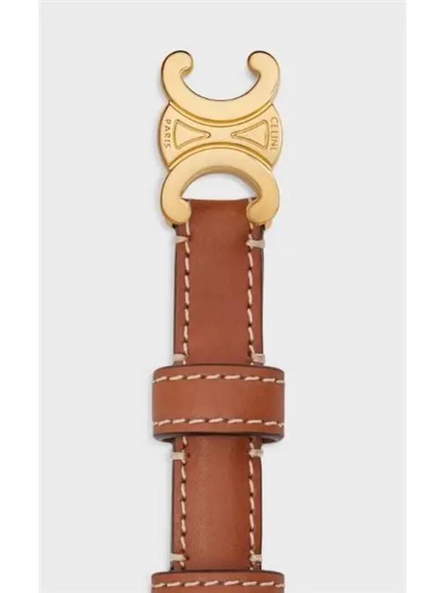 Teen Triomphe Calfskin Belt Tan - CELINE - BALAAN 2