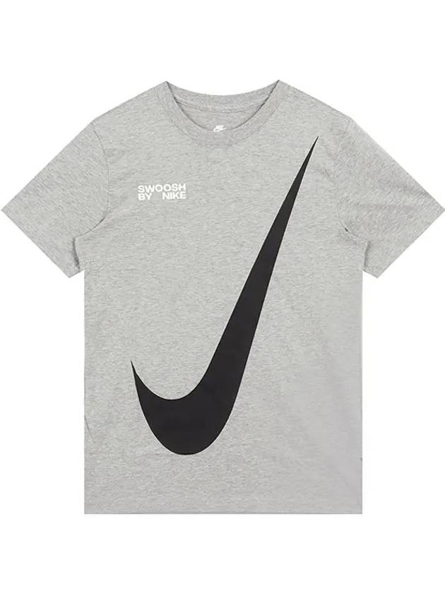 Sportswear HBR Big Swoosh Logn Sleeve T-Shirt Grey - NIKE - BALAAN 3