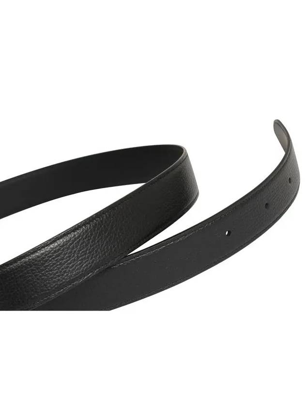 M Buckle Palladium Coated Belt Black - MONTBLANC - BALAAN 4