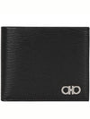 Gancini Half Wallet Black - SALVATORE FERRAGAMO - BALAAN 2