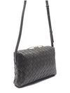 Intrecciato Leather Mini Cross Bag Fondente - BOTTEGA VENETA - BALAAN 4