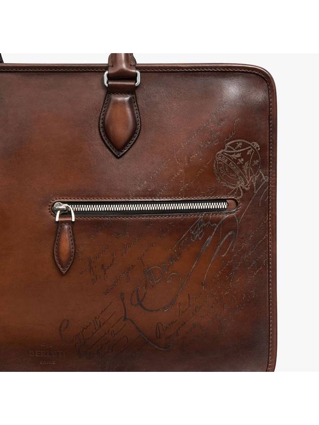 Doujour Scritto Venezia Leather Briefcase Kakao Intenso - BERLUTI - BALAAN 6