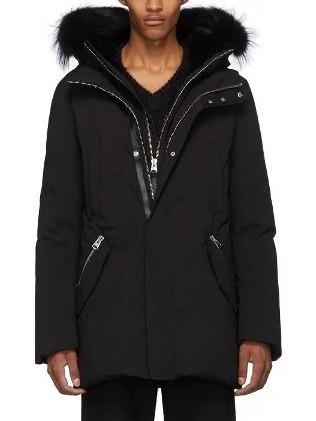 Edward Silver Fox Fur Hoodie Down Parka Black - MACKAGE - BALAAN 4