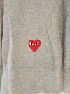 Heart Logo Hoodie Grey - COMME DES GARCONS PLAY - BALAAN 6