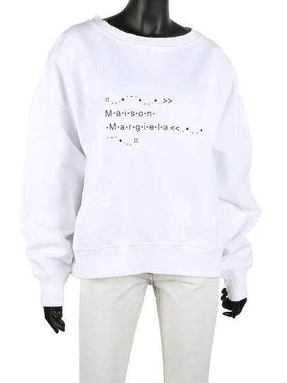 Font Generator Logo Sweatshirt White - MAISON MARGIELA - BALAAN 2