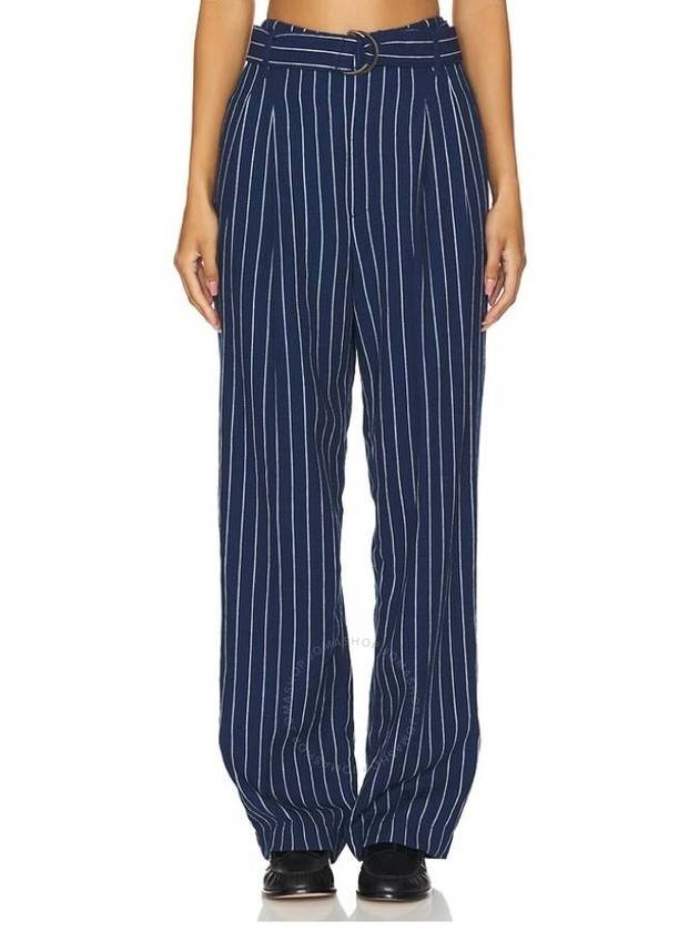 Polo Ralph Lauren Pinstripe Wide Leg Pants Size 4 - POLO RALPH LAUREN - BALAAN 1