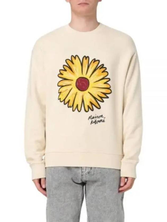 Floating Flower Comfort Sweatshirt Ivory - MAISON KITSUNE - BALAAN 2