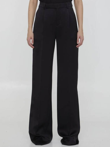 23 ss Satin Flare Pants 736713Y013G1000 B0020168885 - SAINT LAURENT - BALAAN 1