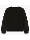 Wappen Patch Cotton Chenille Crew Neck Pullover Knit Top Brown - STONE ISLAND - BALAAN 4