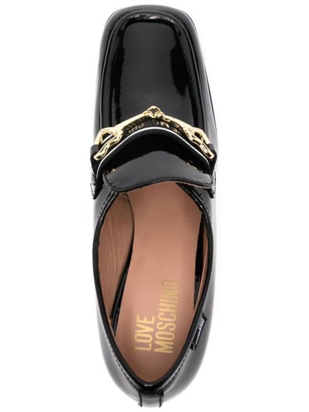 Love Moschino Half Heel Shoes Black - MOSCHINO - BALAAN 3