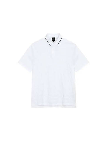 Men s Logo Front Polo Shirt White 270053 - ARMANI EXCHANGE - BALAAN 1