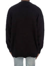 logo jacquard cotton knit black - BALENCIAGA - BALAAN.