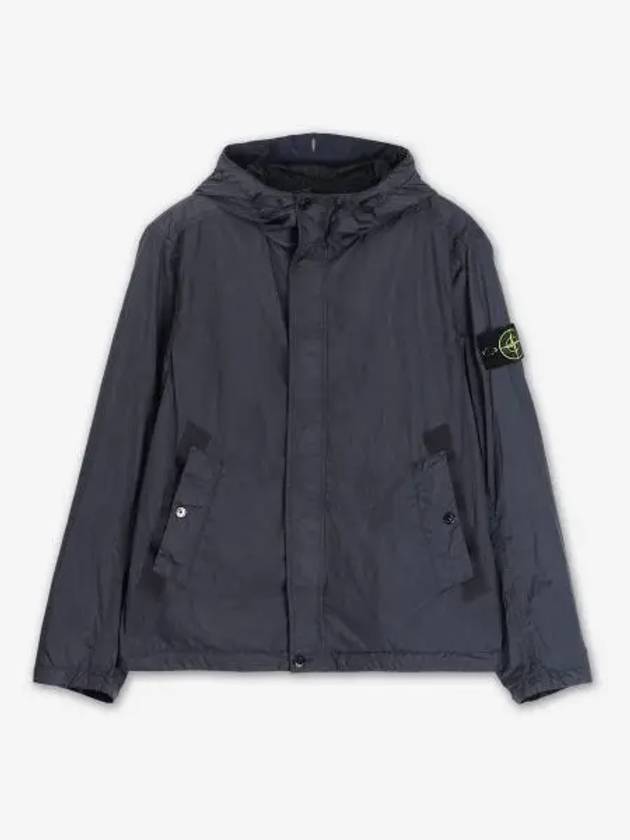 4100092 Crinkle Reps R-NY Wind Resistant Anti Drop Hooded Jacket Grey - STONE ISLAND - BALAAN 2