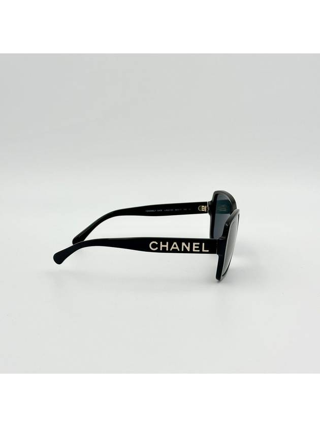 Eyewear Logo Square Sunglasses Black - CHANEL - BALAAN 5