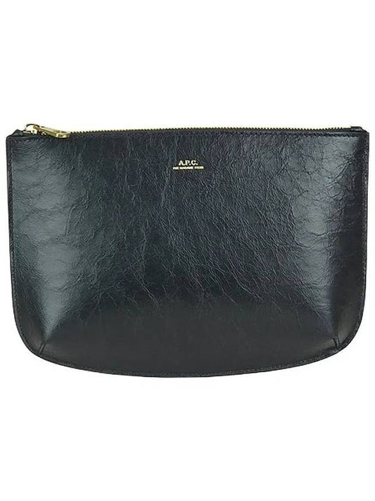 Sara Zipper Pouch Bag Black - A.P.C. - BALAAN.