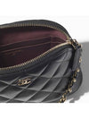 Classic Half Moon Caviar Mini Cross Bag Black - CHANEL - BALAAN 5