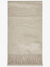 Wsdalia Logo Fringe Cashmere Muffler Beige - MAX MARA - BALAAN 3