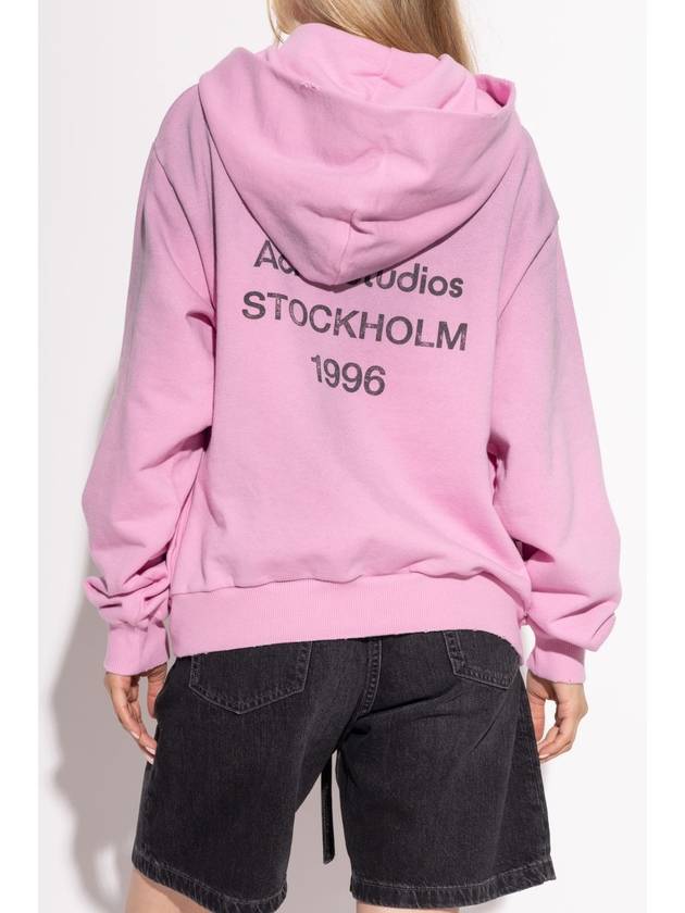 Acne Studios Hooded Sweatshirt, Women's, Pink - ACNE STUDIOS - BALAAN 4