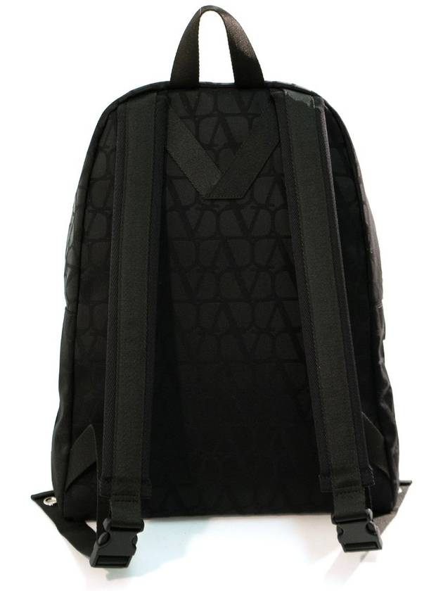 V Logo Backpack Black - VALENTINO - BALAAN 3