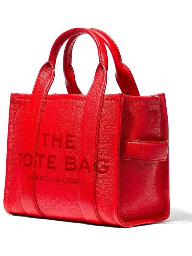 Small Leather Tote Bag Red - MARC JACOBS - BALAAN 3