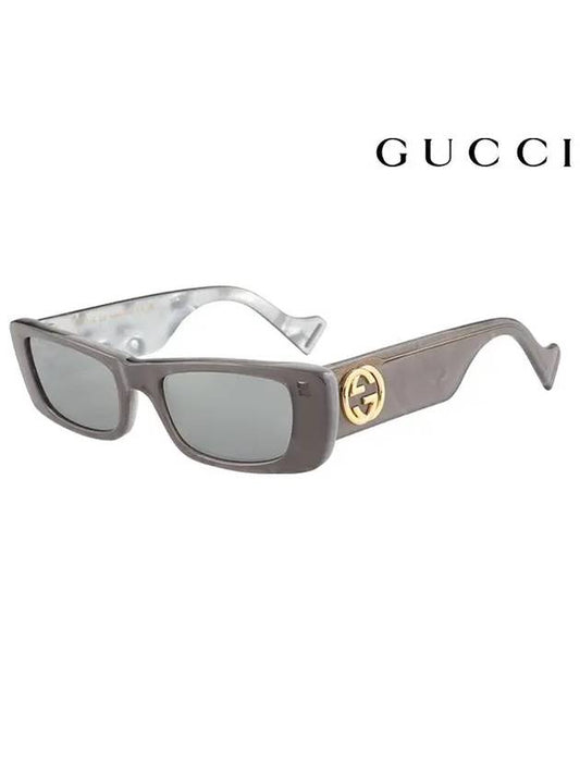 Eyewear Square Frame Sunglasses Gray - GUCCI - BALAAN 2