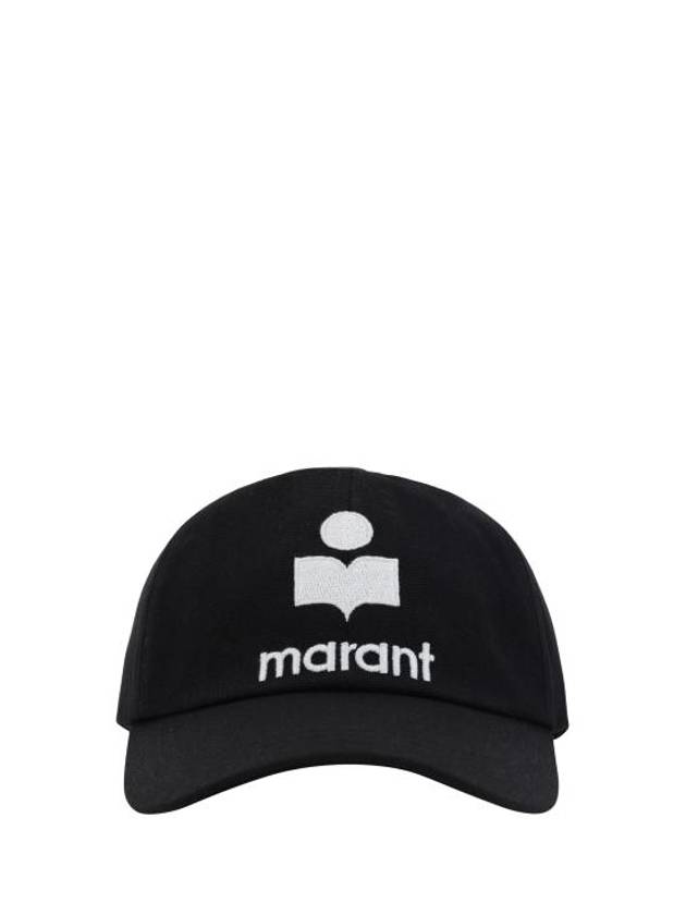 Tyron Logo Cotton Ball Cap Black - ISABEL MARANT - BALAAN 2