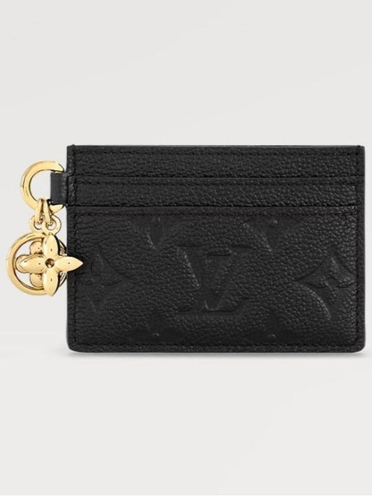 LV Charm Monogram Empreinte Leather Card Wallet Black - LOUIS VUITTON - BALAAN 2