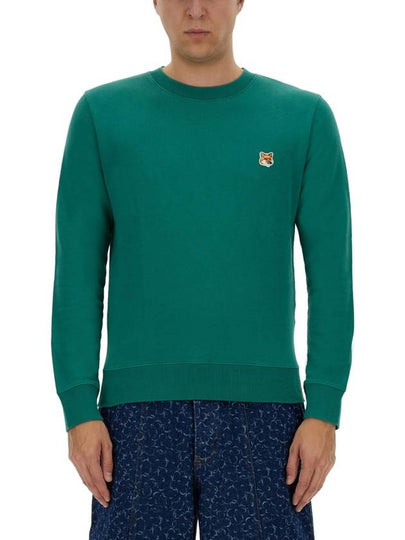 Fox Head Patch Regular Sweatshirt Green - MAISON KITSUNE - BALAAN 2