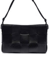 Cassette Strap Shoulder Bag Black - BOTTEGA VENETA - BALAAN 3