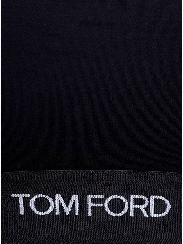 Signature Logo Tape Bra Black - TOM FORD - BALAAN 5