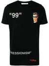 Men Print Short Sleeve T-Shirt Black - OFF WHITE - BALAAN 3