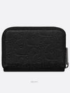 Zipper Coin Purse Black Dior Gravity Leather - DIOR - BALAAN 4