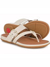 Women s Flip flops Gracie Buckle Leather Cream Strap Toe Post HM5 A20 - FITFLOP - BALAAN 2