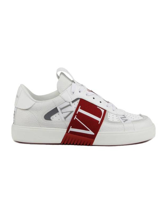 logo band low-top sneakers red white - VALENTINO - BALAAN 1