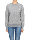 Women's Gold Star Athena Sweatshirt Melange Grey - GOLDEN GOOSE - BALAAN 2