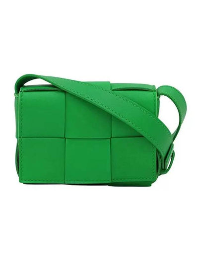 Intrecciato Cassette Small Cross Bag Green - BOTTEGA VENETA - BALAAN 2