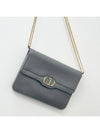 Gray CD logo gold chain small shoulder cross bag 4VDIB33477 - DIOR - BALAAN 6