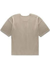 Pleated Short Sleeve T-Shirt Beige - ISSEY MIYAKE - BALAAN 2