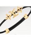 LV Iconic Flower Bracelet Gold Black - LOUIS VUITTON - BALAAN 3