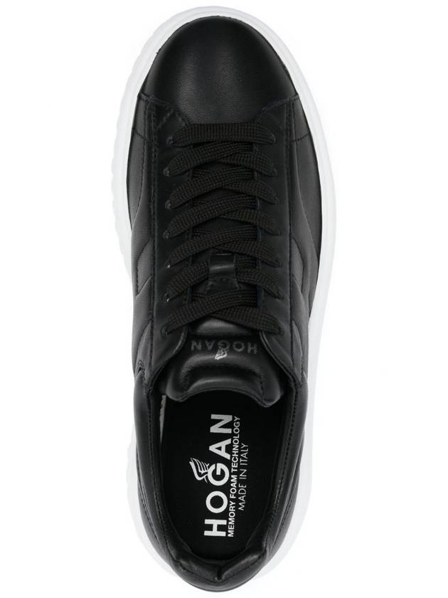 BLACK LEATHER SNEAKERS HXM6450FC60LE9B999 - HOGAN - BALAAN 5