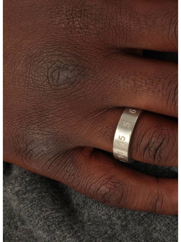 Numerical Logo Engraved Ring Silver - MAISON MARGIELA - BALAAN 5