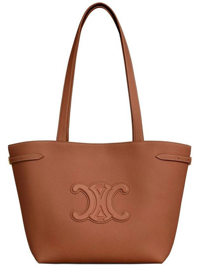 Cabas Anais Small Grain Calfskin Tote Bag Tan - CELINE - BALAAN 2