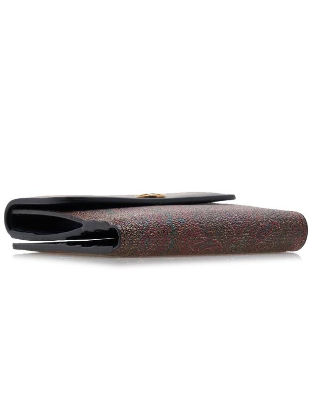 Paisley Print Card Wallet Brown Black - ETRO - BALAAN 6