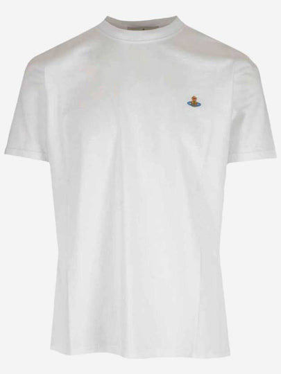 ORB Logo Cotton Short Sleeve T-Shirt White - VIVIENNE WESTWOOD - BALAAN 2