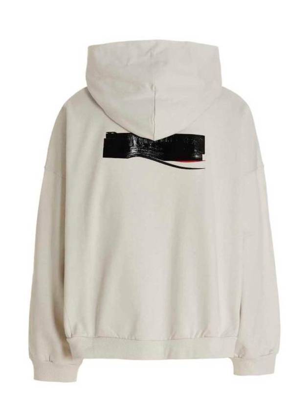 Logo Tape Hoodie White - BALENCIAGA - BALAAN 3