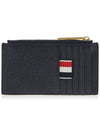 Sky Half Drop 3D Print Card Wallet Navy - THOM BROWNE - BALAAN.